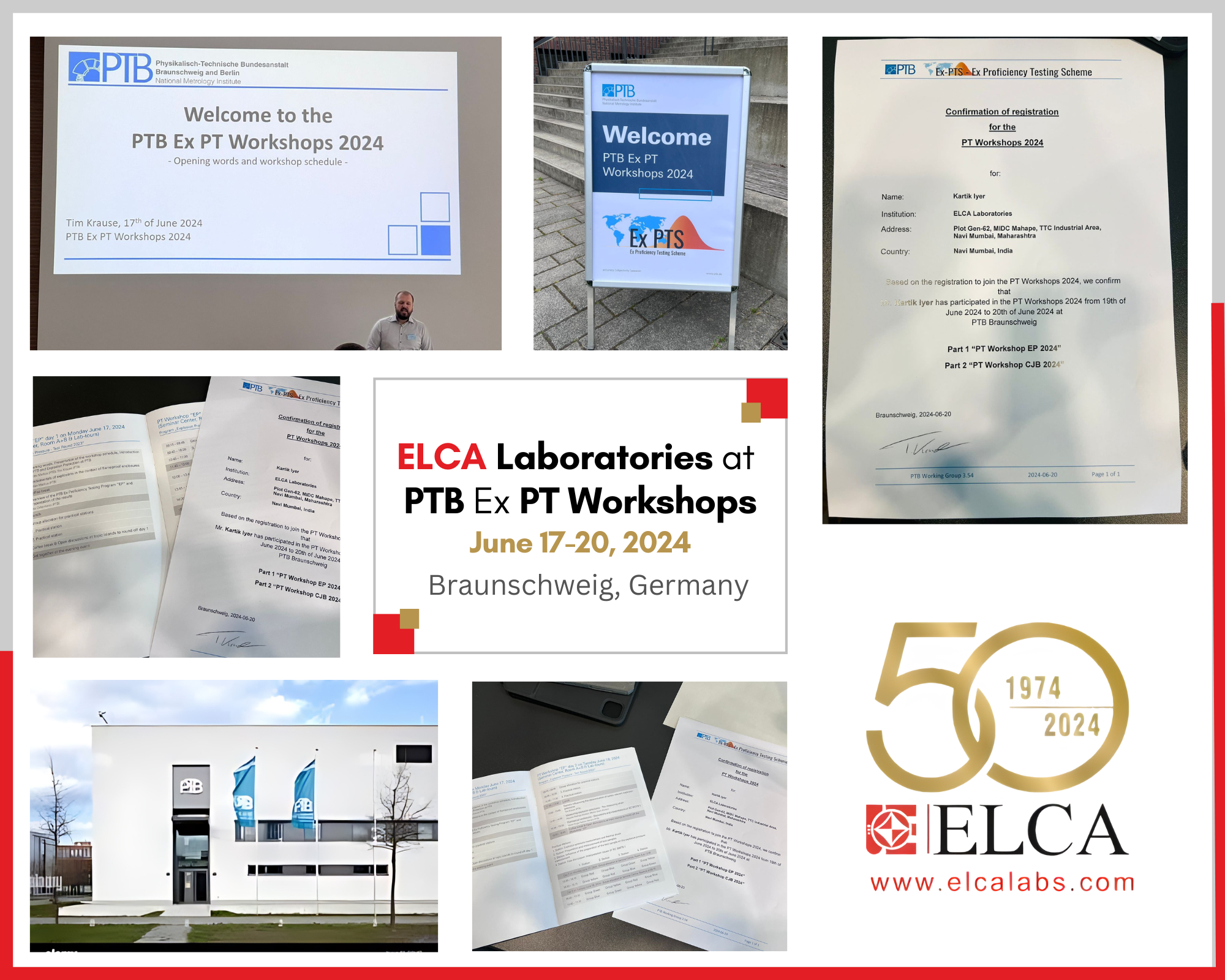 elca lab at PTB workshop collage