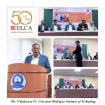 N Kalyan md of elca laboratories at welding workshop collage