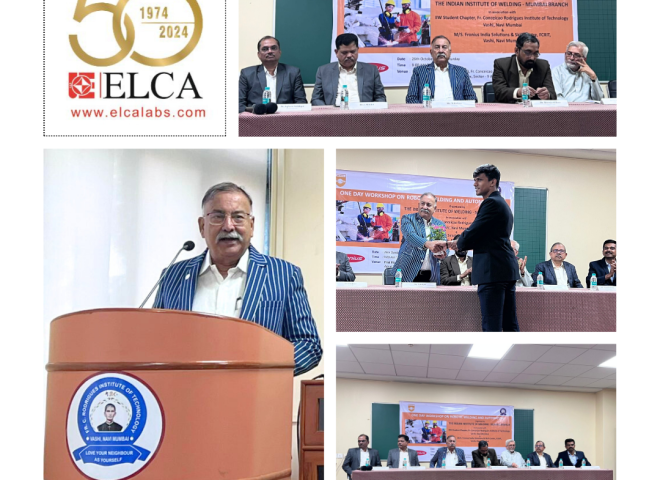 N Kalyan md of elca laboratories at welding workshop collage